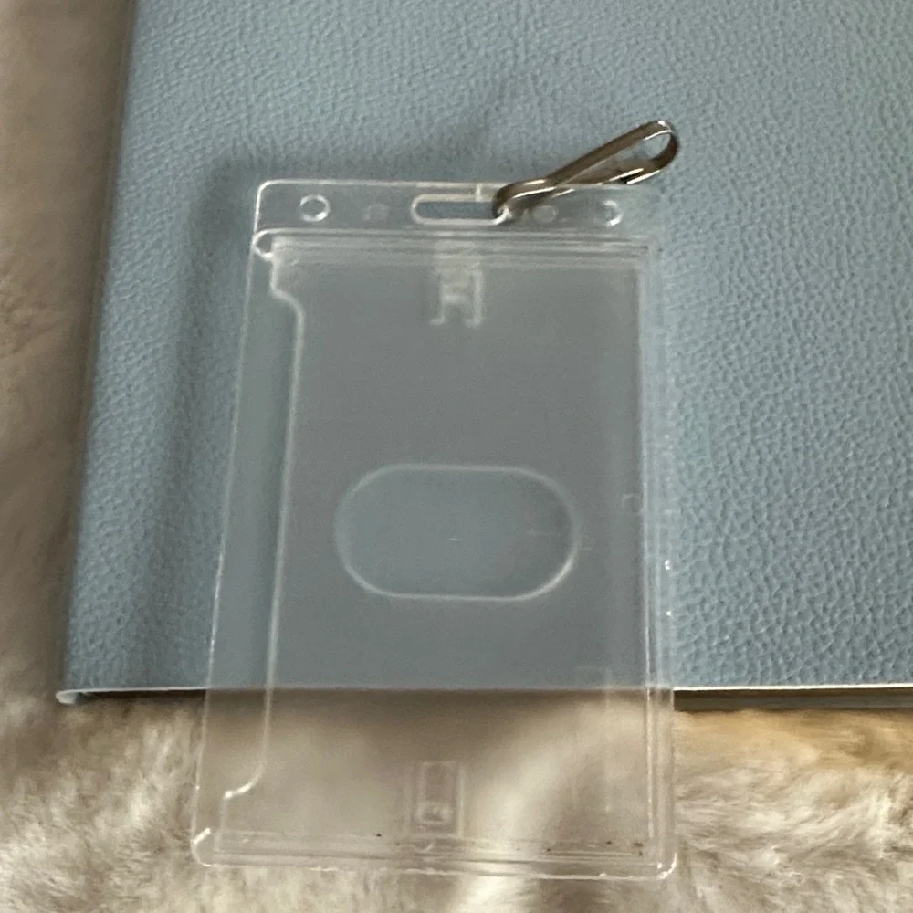Blue Notebook with Gold Text & ID Holder